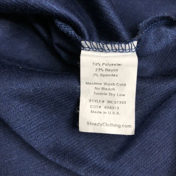 Rock Steady Dress Womens Small Blue Rockabilly Retro Pin Up Swiss Dot Nautical - Picture 11 of 14